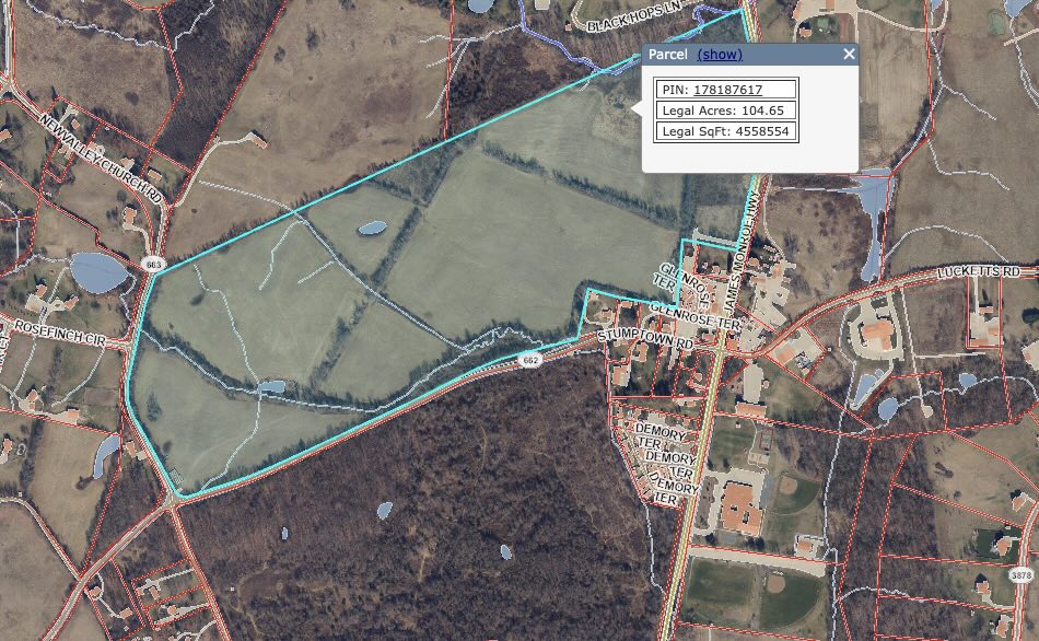 104 Acre Parcel North West of Lucketts (ID: 178187617000)
